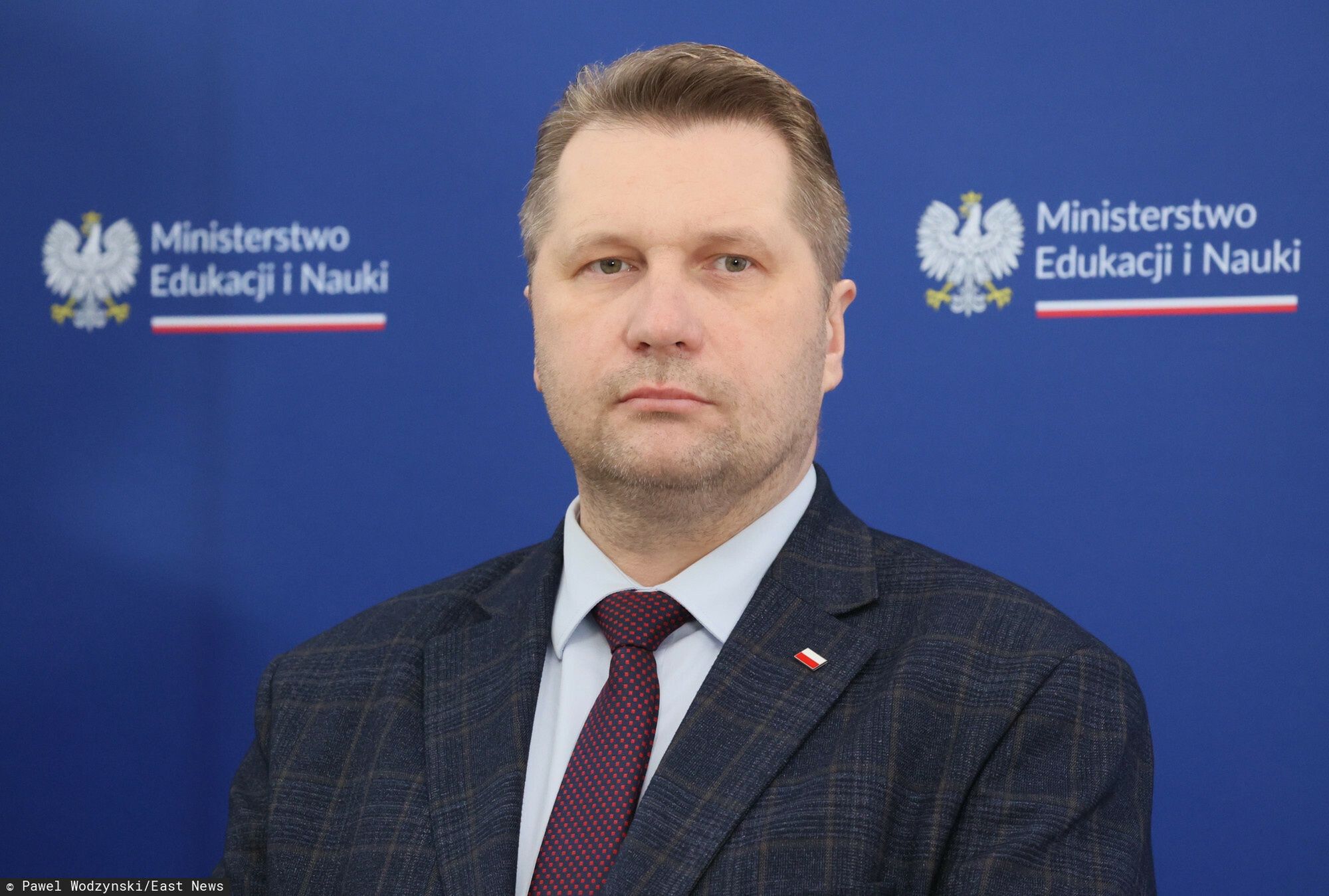 Minister Czarnek o zmianach w egzaminie maturalnym
Fot. Pawel Wodzynski/East News, Warszawa, 01.03.2023. MEiN. konferencja prasowa ministra edukacji i nauki Przemyslawa Czarnka (n/z) oraz dyrektora Centralnej Komisji Egzaminacyjnej Marcina Smolika nt. zmian w egzaminie maturalnym.
Pawel Wodzynski