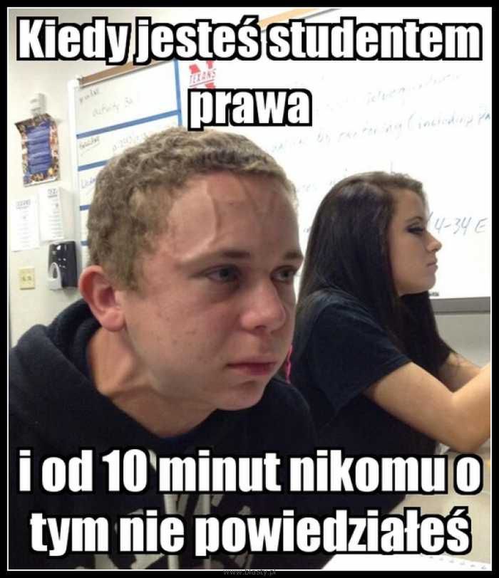 Mem o studentach prawa