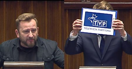 Tymczasem w Sejmie: "Kim jest Kurski? Proponuję, żeby zmienił logo TVP na Telewizja Partyjna!"