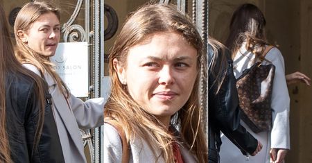 Joanna Opozda BEZ MAKIJAŻU maszeruje na sesję z zawieszoną na ramieniu torbą za 10 tysięcy złotych (ZDJĘCIA)
