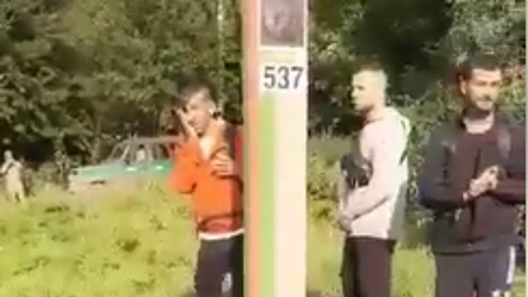 Migranci na granicy polsko-białoruskiej. 