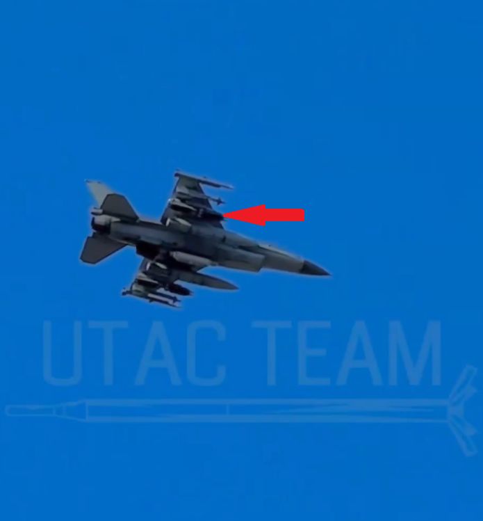 Ukraiński F-16 w akcji. Zbombardował cele w Rosji