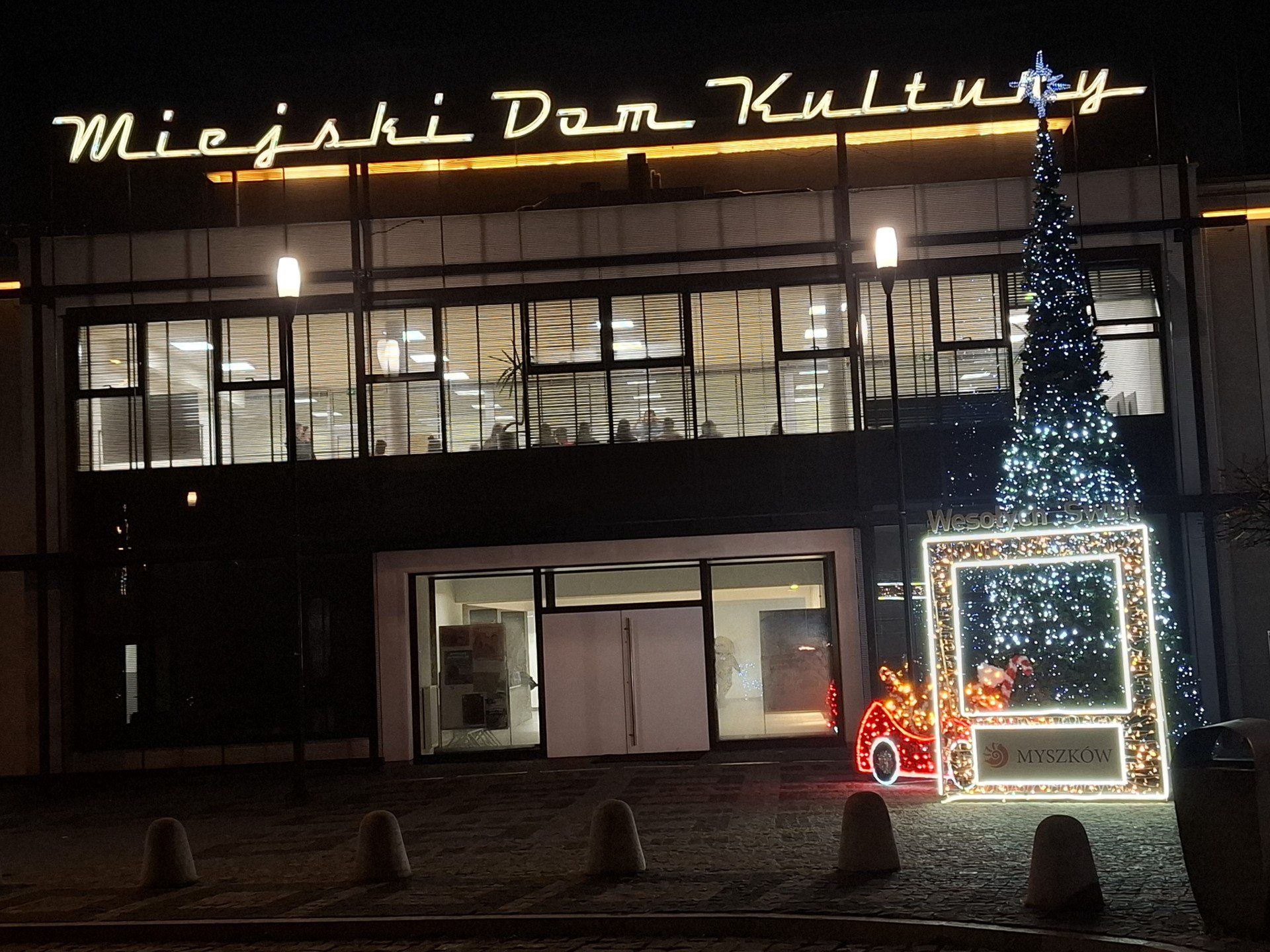 Świąteczne iluminacje w Myszkowie