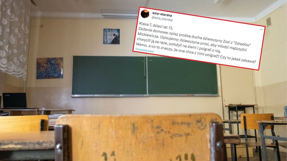 Mama pokazała pracę domową z podstawówki. Nie wiedziała, co powiedzieć dziecku