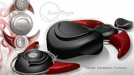 Koncepcja ergonomicznej myszki Alien Mouse 1