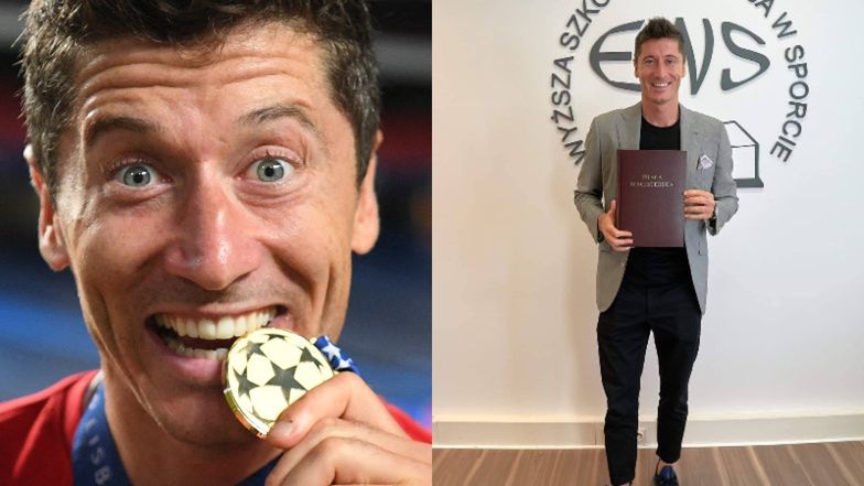 Robert Lewandowski obronił pracę magisterską