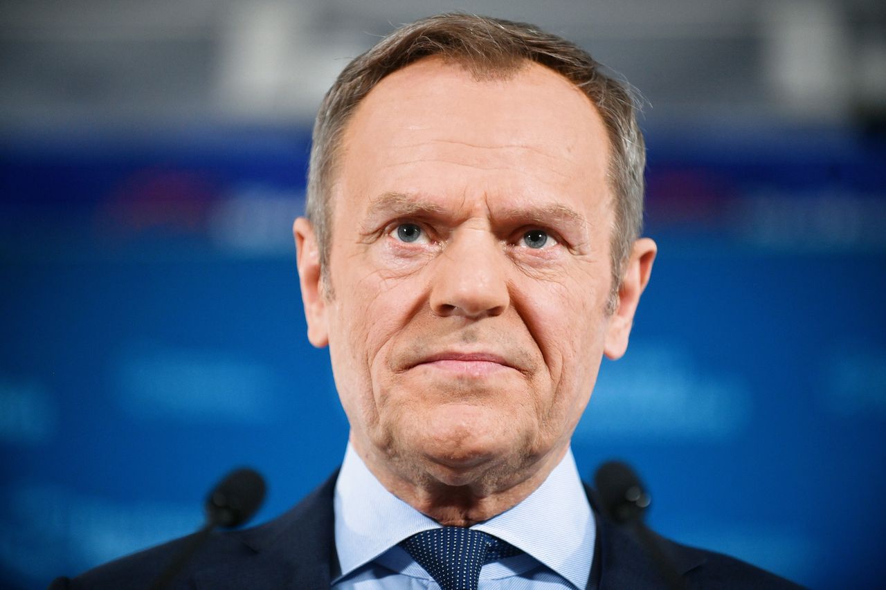 Przewodniczący Platformy Obywatelskiej Donald Tusk 