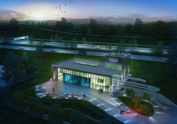 Nowe centrum testowe Hyundaia przy torze Nürburgring - pierwsze wizualizacje