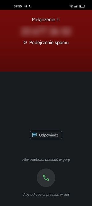 wykrywanie spamu telefonicznego