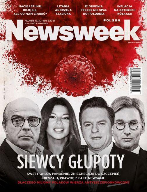 Tak wyglądała grudniowa okładka "Newsweeka"