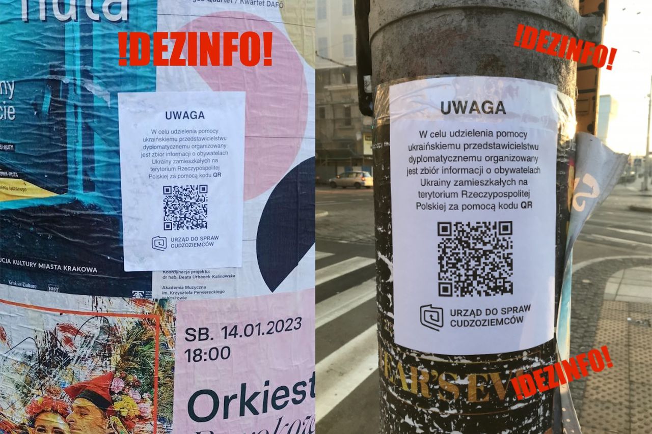 Podejrzane QR kody na ulicach polskich miast