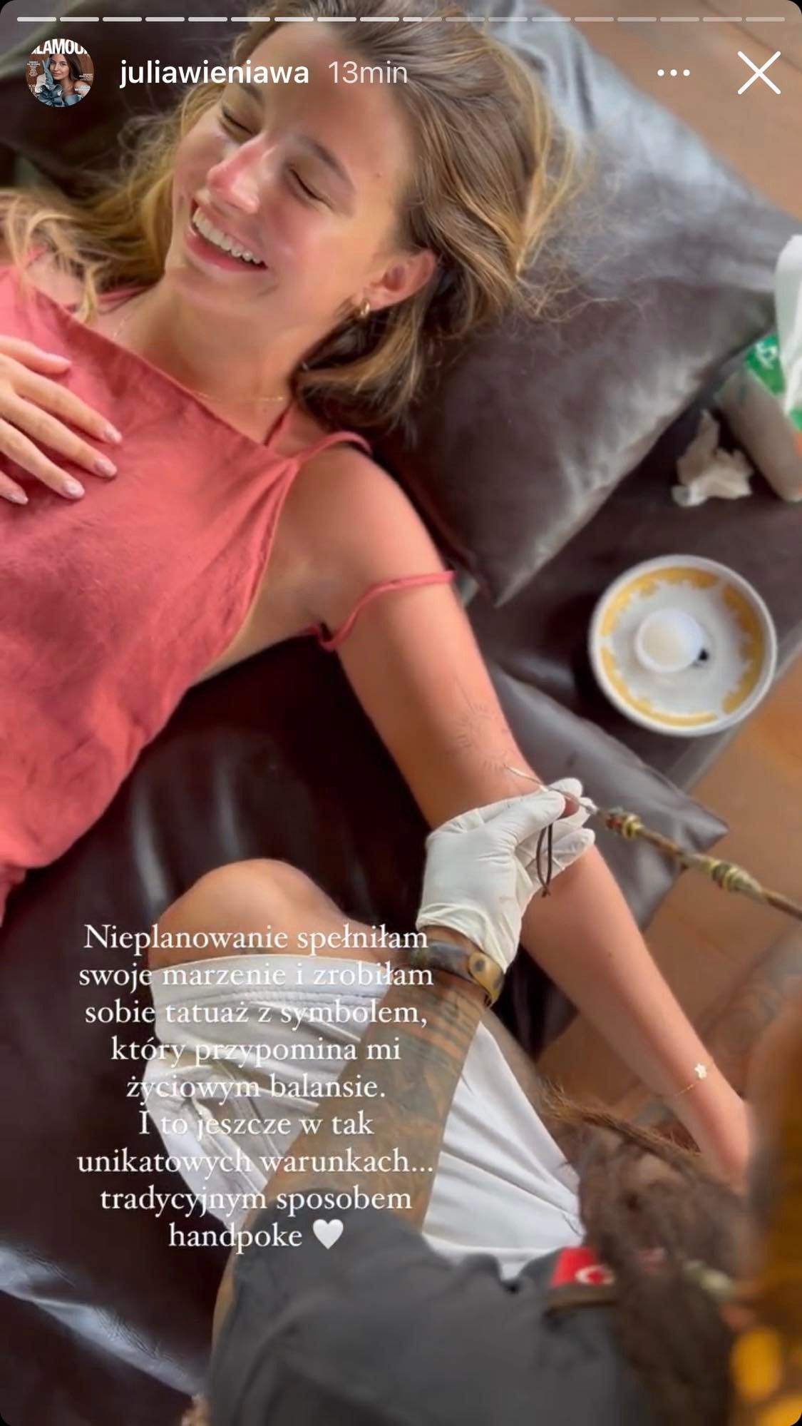 Julia Wieniawa zrobiła sobie tatuaż na Bali 