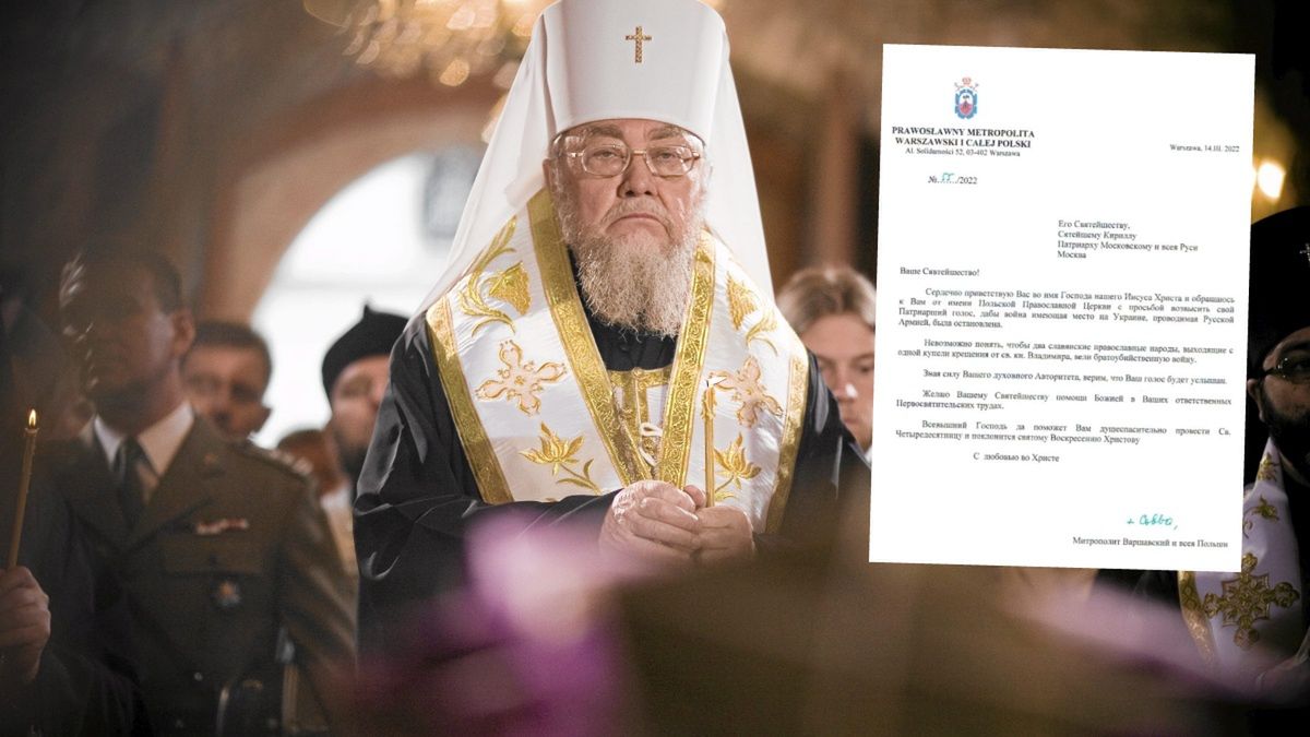 Zwierzchnik Cerkwi w Polsce zwrócił się do Cyryla 