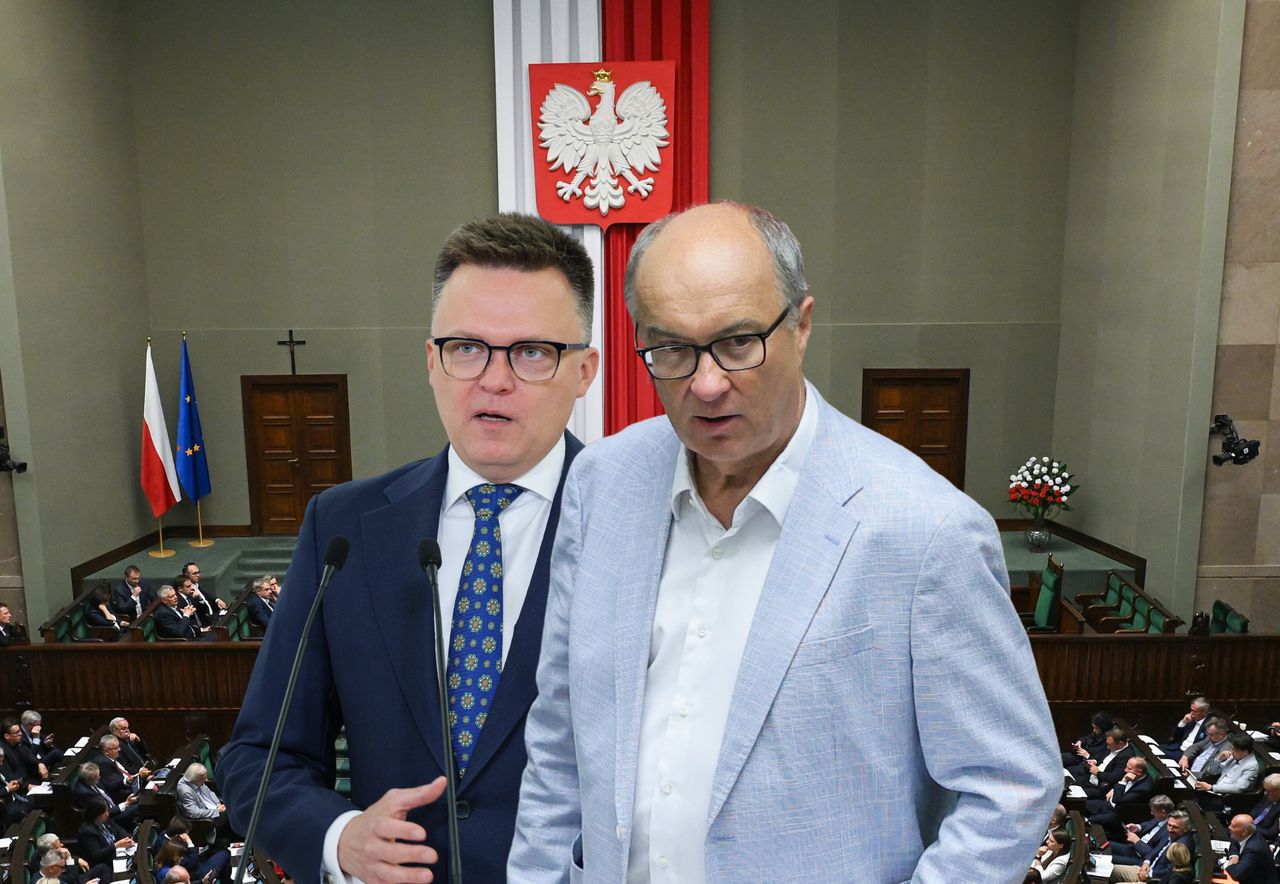 Partia Hołowni stawia ultimatum ws. marszałka. Lewica odpowiada