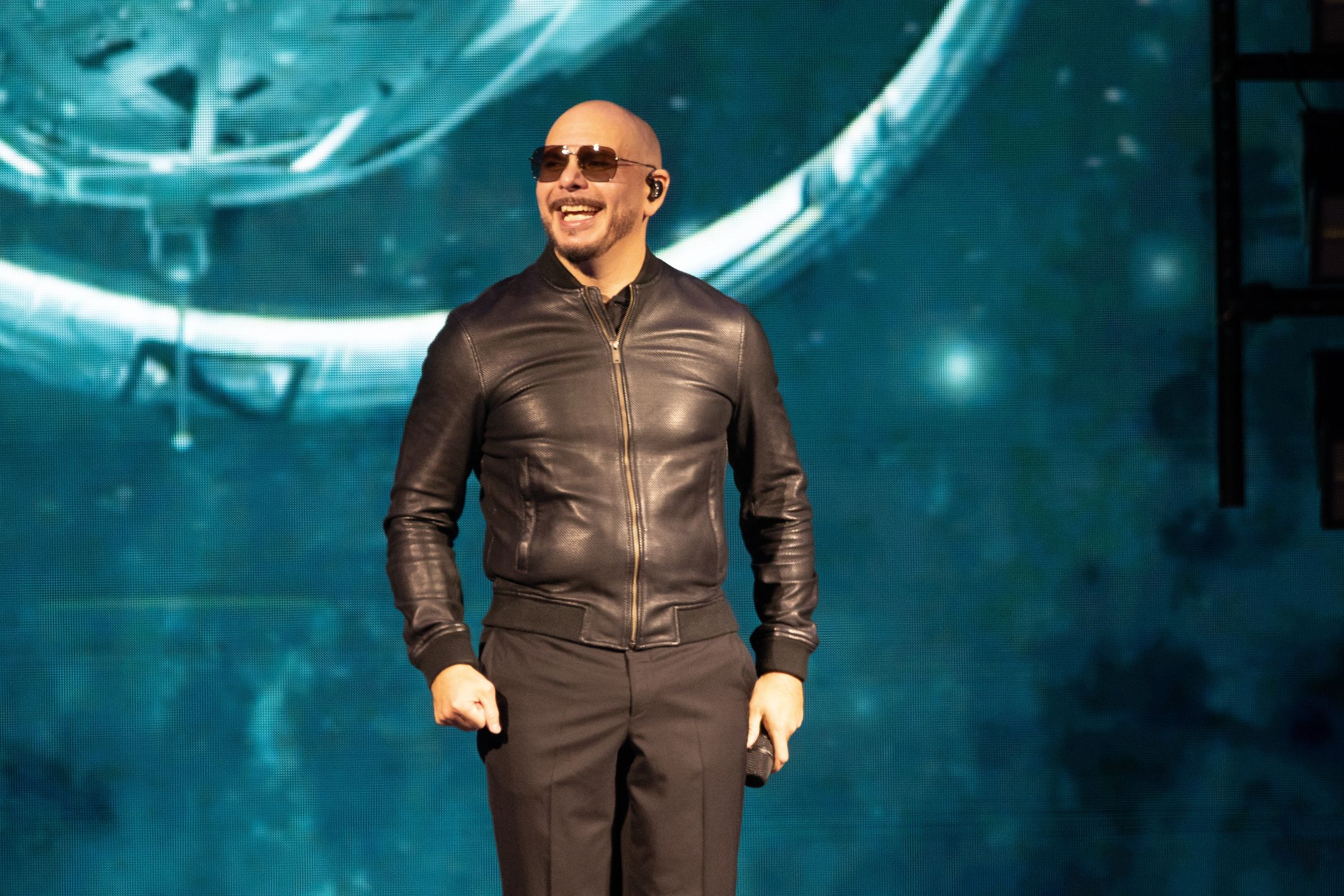 Pitbull podczas koncertu w Dublinie w czerwcu br.