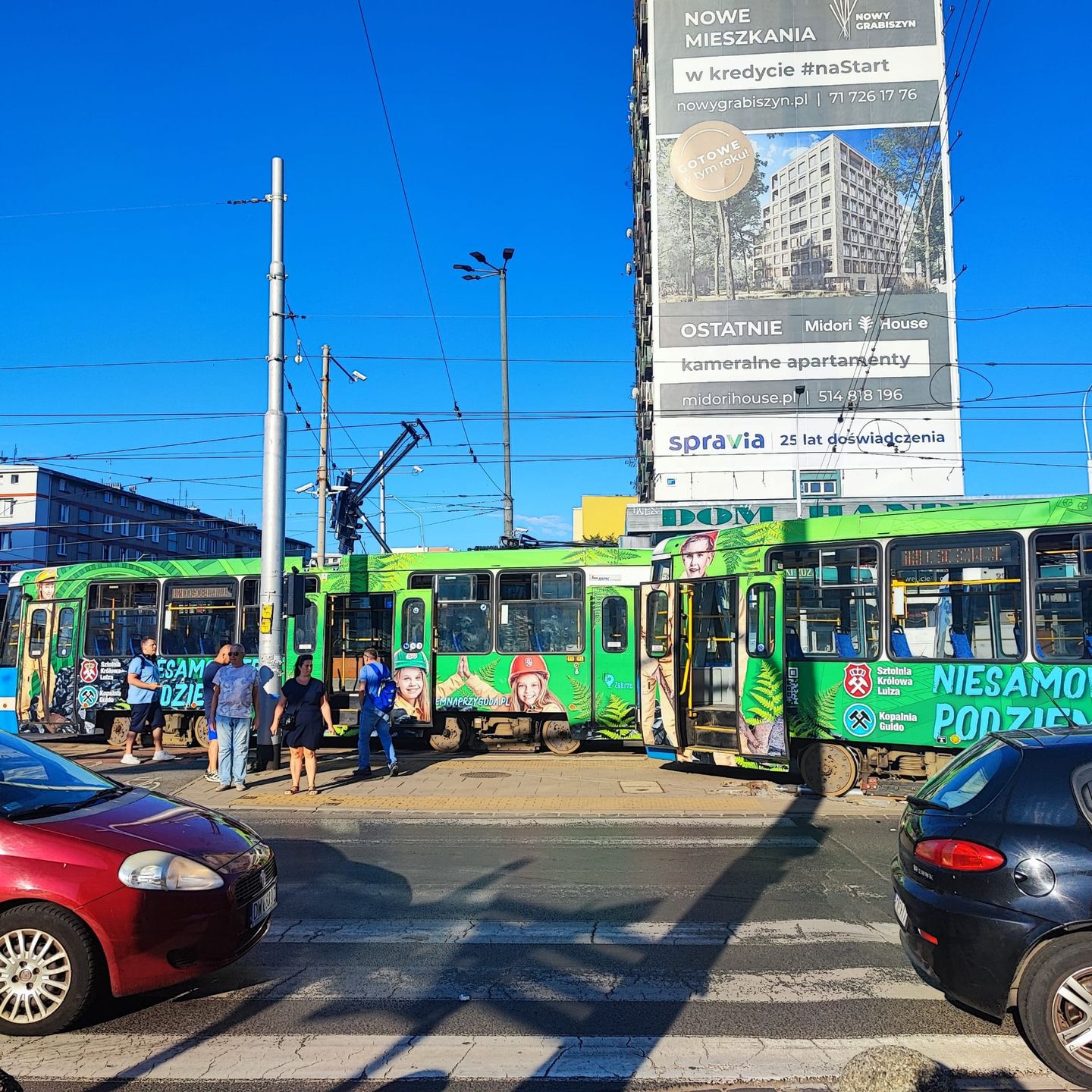 Wypadek na pl. Legionów we Wrocławiu 