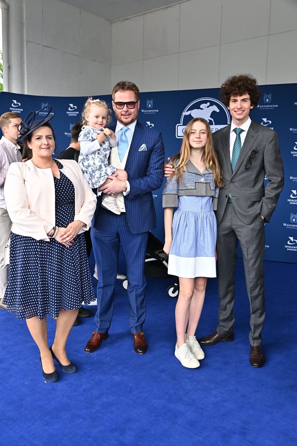 Jan Lubomirski-Lanckoroński z żoną oraz Weronika i Jeremi