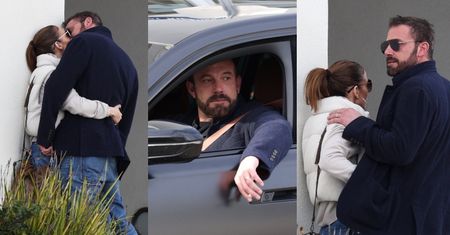 Jennifer Lopez OBŚCISKUJE zdezorientowanego Bena Afllecka na ŚRODKU ruchliwej ulicy (ZDJĘCIA)