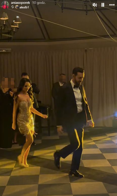 Anna Soporek w drugiej sukni podczas wesela