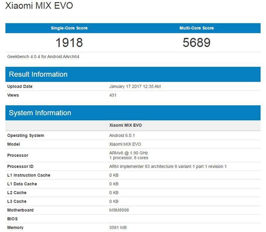 Xiaomi może pracować nad wersją Mi MIX-a ze Snapdragonem 835