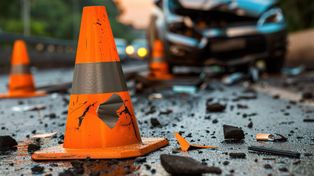 Tragiczny wypadek na autostradzie A1 koło Radomska. Jedna osoba nie żyje, cztery trafiły do szpitali