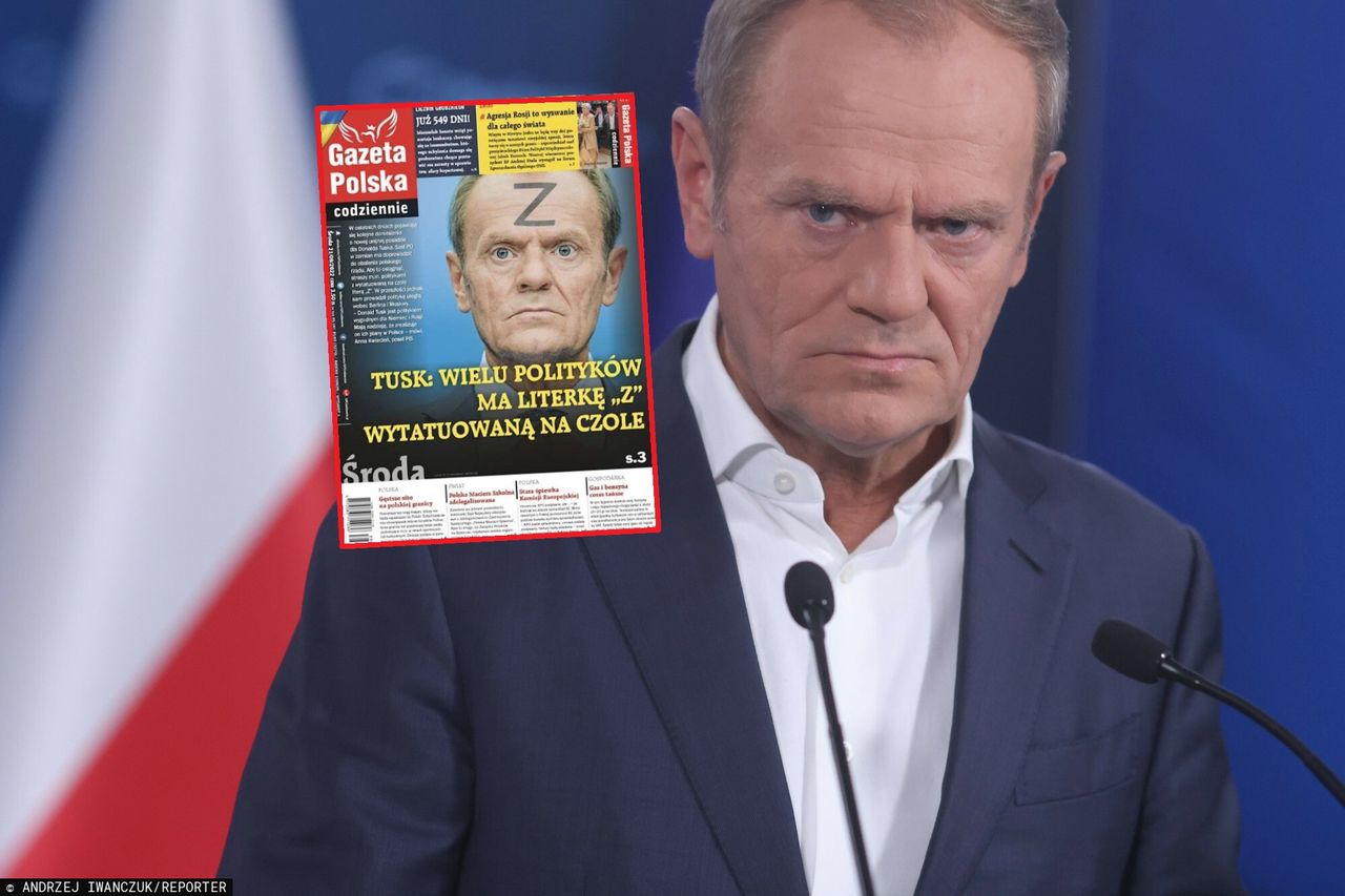 Tusk z "Z" na czole. Lider PO pozywa gazetę za okładkę