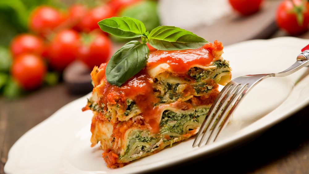 Lasagne ze szpinakiem dla mamy karmiącej