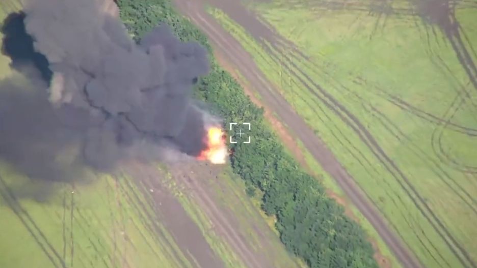 Atak na rosyjską armatohaubicę 2S19 Msta-S