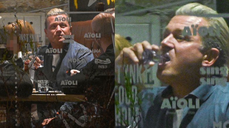 Jarosław Jakimowicz imprezuje w centrum Warszawy