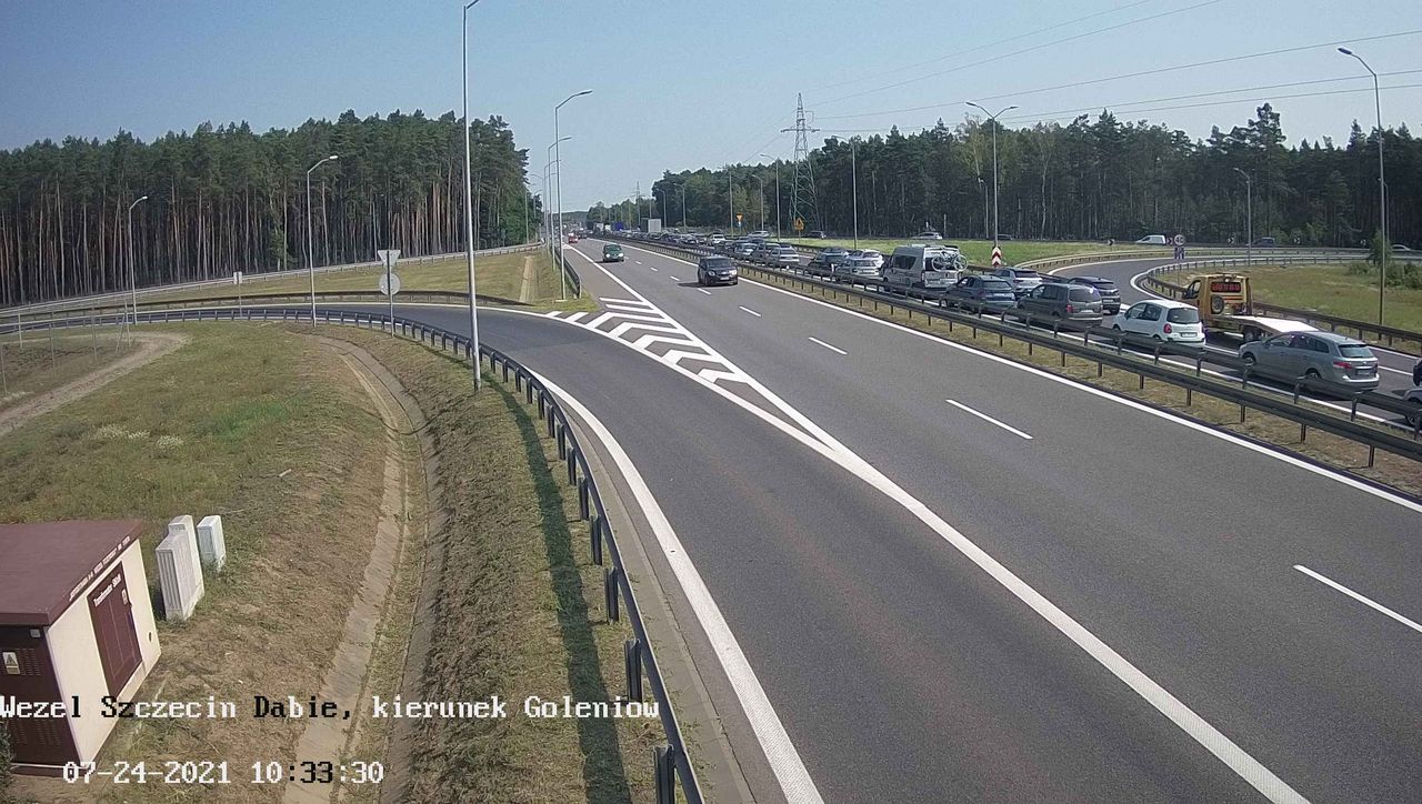 Szczecin. Wypadek na A6, utrudnienia w stronę Świnoujścia