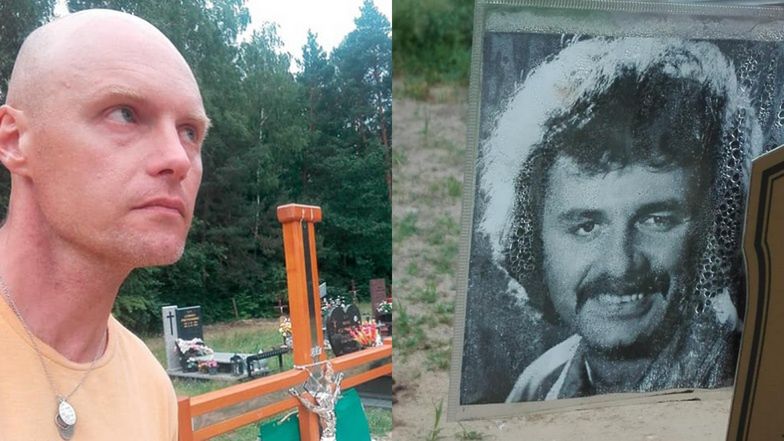 Syn Krzysztofa Krawczyka odwiedza jego grób z okazji Dnia Ojca