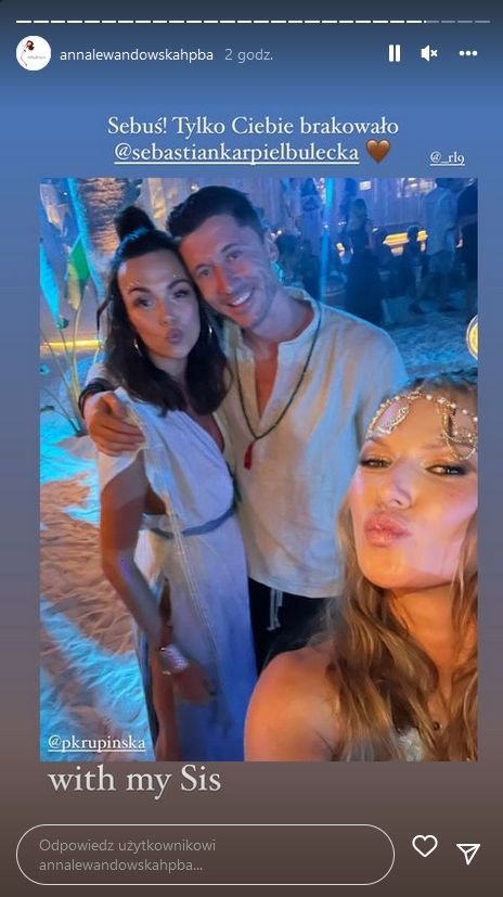 Anna Lewandowska tęskni za Sebastianem Karpiel-Bułecką