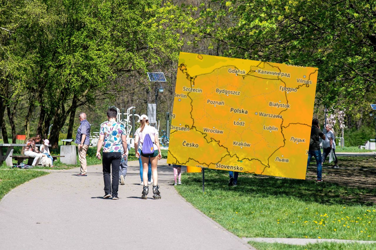 Pogoda. Poniedziałek bardzo słoneczny i ciepły. Na termometrach nawet 28 st. C