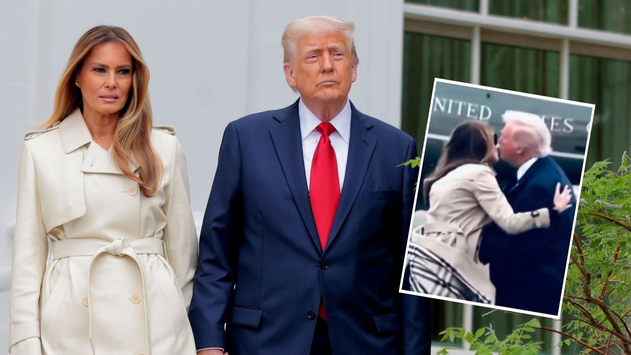 Donald Trump pocałował dublerkę żony? "Nic w jej wyglądzie się nie zgadza". Jest komentarz ekspertki