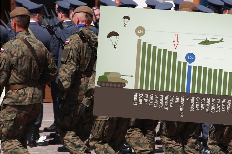 Wydatki na obronność. Polska na tle UE
