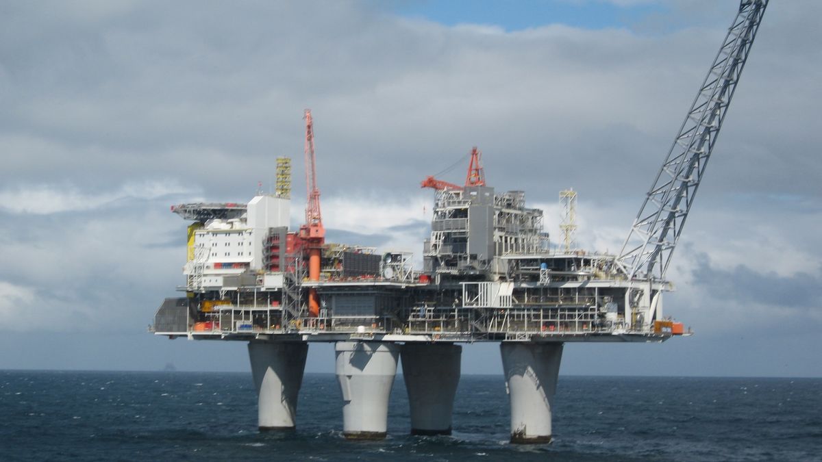 Platforma wydobywcza na polu gazowym Troll