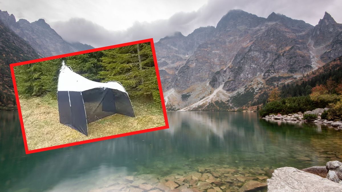 Tajemnicze namioty w okolicach Morskiego Oka