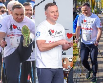 Zaangażowany Andrzej Duda wziął udział w marszu "Tak dla transplantacji" (ZDJĘCIA)