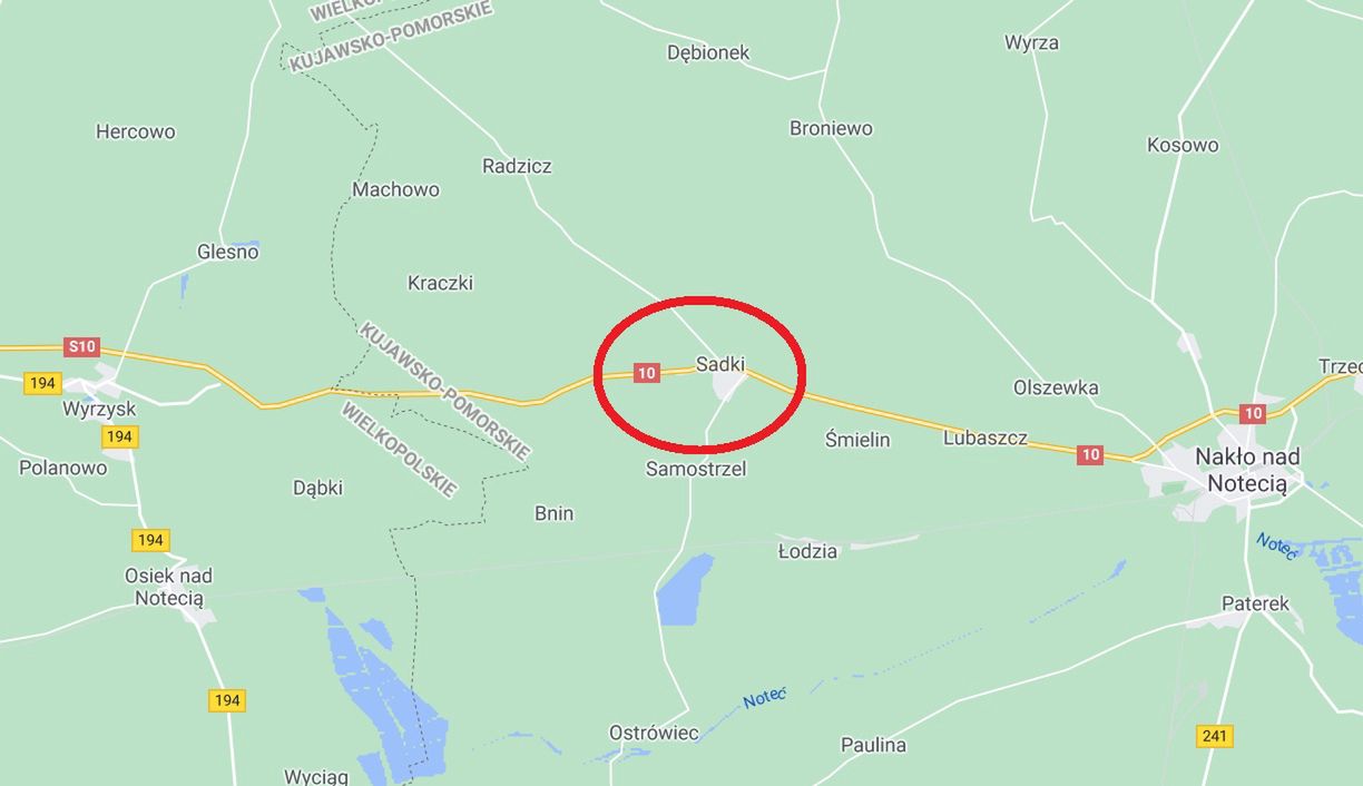 Śmiertelny wypadek na krajowej "10"