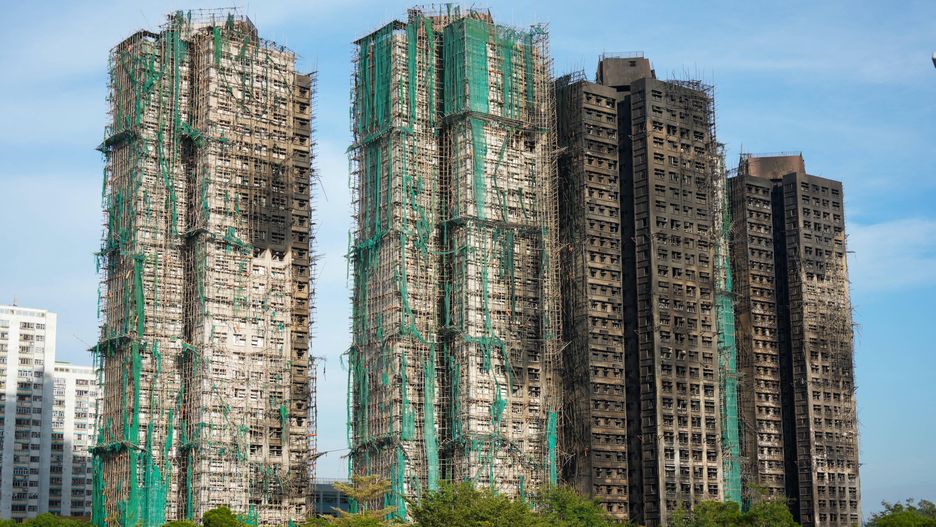 Wieżowce po pożarze