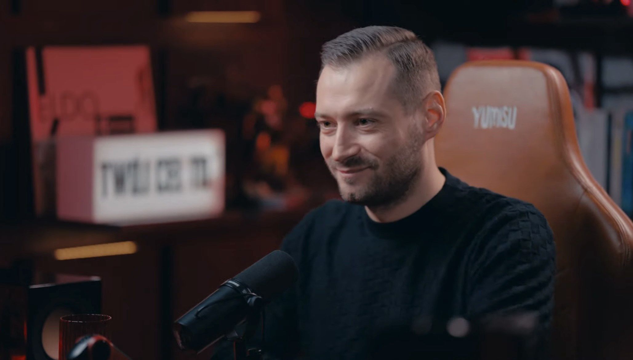 Sebastian Staszewski podczas rozmowy 