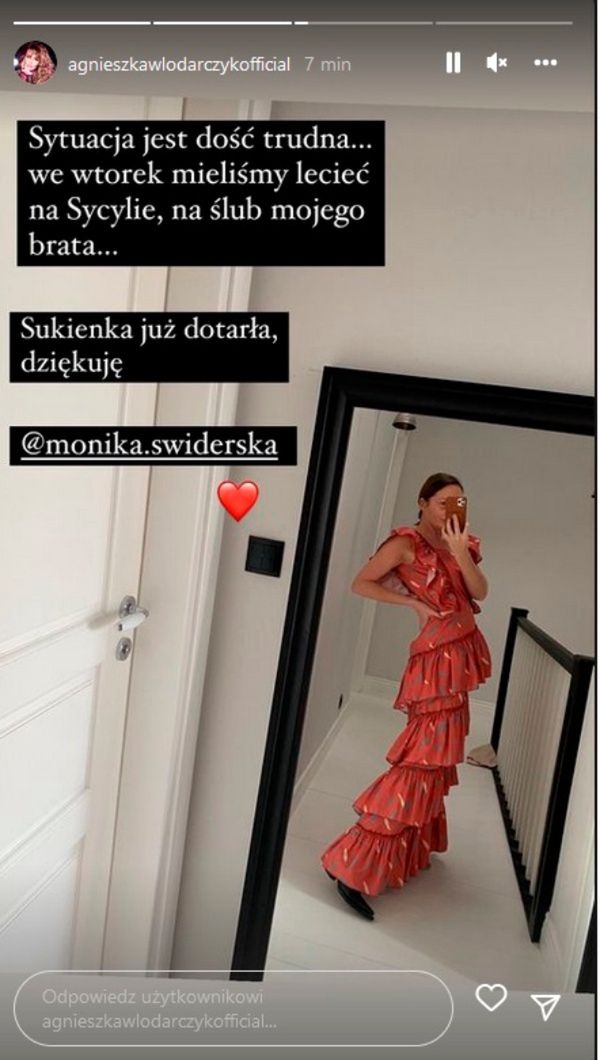 Agnieszka Włodarczyk po wypadku i operacji waha się co do wyjazdu na ślub brata na Sycylię