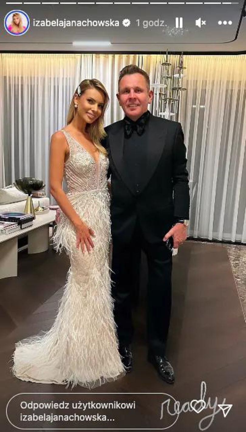 Izabela Janachowska i Krzysztof Jabłoński w stylizacjach na ślub Ewy Wachowicz 