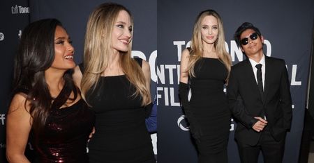 Angelina Jolie zadaje szyku na festiwalu filmowym w Toronto. Towarzyszył jej 20-letni syn, na którego czole widać BLIZNY po wypadku