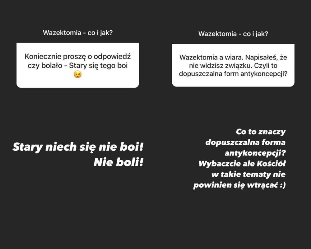 Ekskluzywny Menel o wazektomii