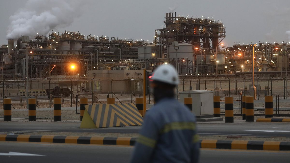 Saudi Arabia's Minerals CityLights illuminate the aluminium plant at the Ras Al Khair Industrial City, operated by the Saudi Arabian Mining Co. (Ma'aden), in Ras Al Khair, Saudi Arabia, on Wednesday, Nov. 23, 2016. The site is a multi-commodity minerals industrial city built by Maaden and its partners located 90 km north of Jubail in Saudi Arabias Eastern Province. Photographer: Simon Dawson/Bloomberg via Getty ImagesBloombergGas, Eastern, Natural Resources, Oil, Saudi Arabian, Mines, EMEA, Mining, Energy