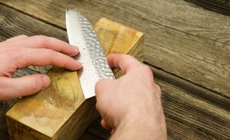 Knife Sharpening with the SKARB sharpener