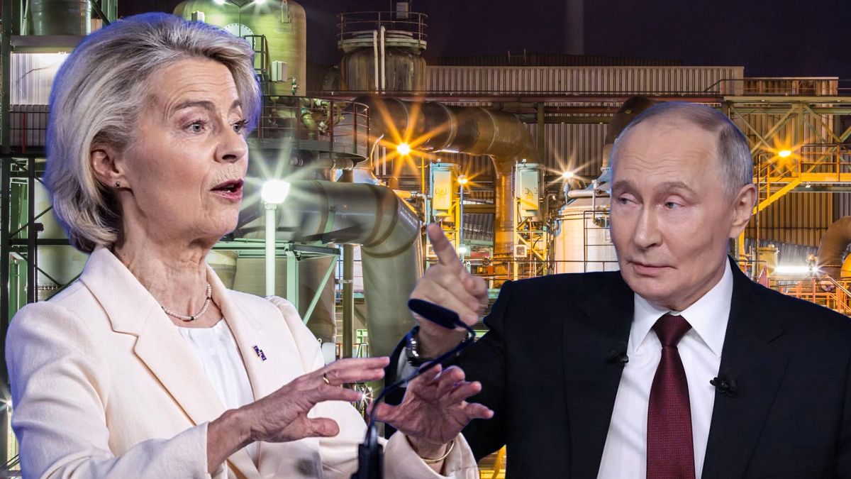 Ursula von der Leyen i Władimir Putin
