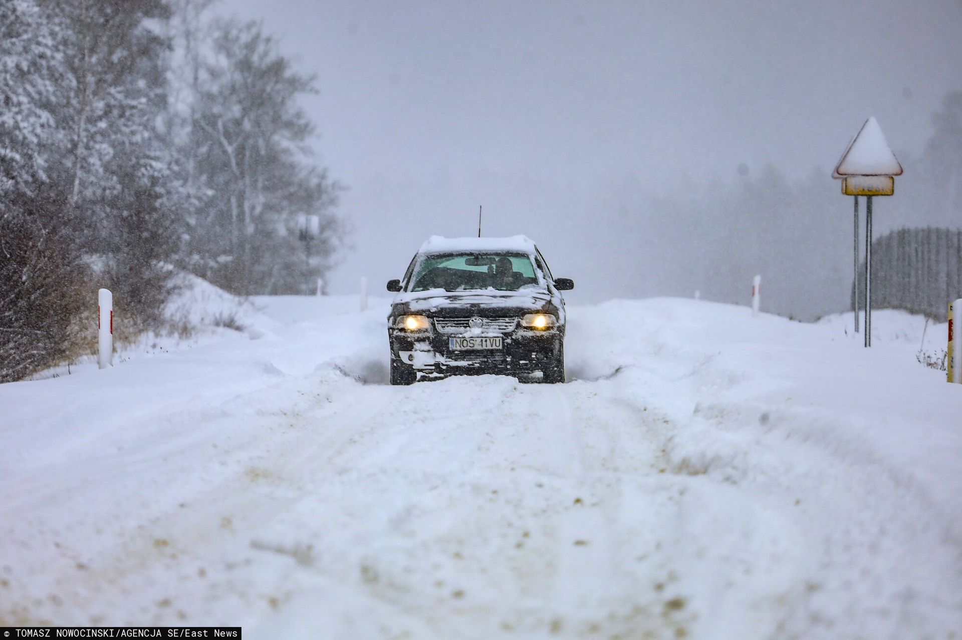 Uderzenie zimy w Małopolsce. Śnieg sparaliżował ruch