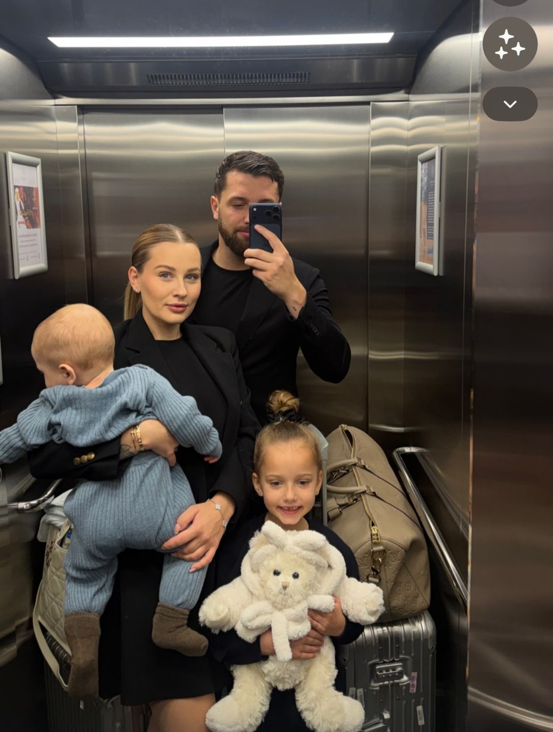 Andziaks i Luka z dziećmi